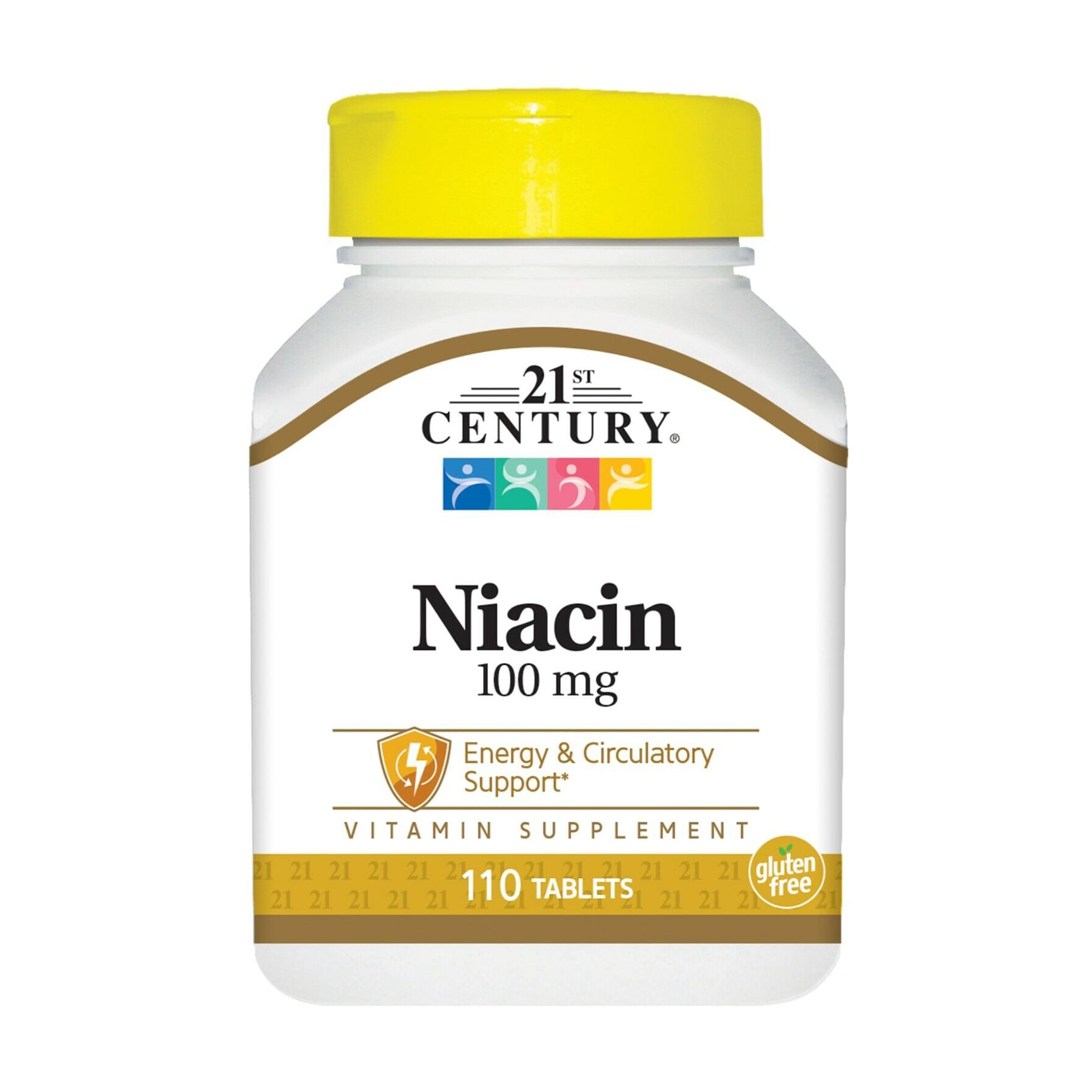 Вітамін В3 21st Century Niacin 100 мг, 110 таблеток